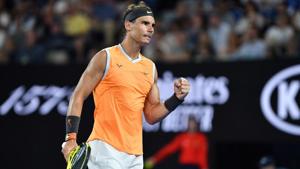 Spain's Rafael Nadal reacts after a point against Frances Tiafoe of the US during their men's singles quarter-final match on day nine of the Australian Open tennis tournament in Melbourne on January 22, 2019(AFP) Spain's Rafael Nadal reacts after a point against Frances Tiafoe of the US during their men's singles quarter-final match on day nine of the Australian Open tennis tournament in Melbourne on January 22, 2019(AFP)