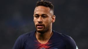 eymar looks on during the French Cup round of 32 football match between Paris Saint-Germain (PSG) and Strasbourg (RCS).(AFP) eymar looks on during the French Cup round of 32 football match between Paris Saint-Germain (PSG) and Strasbourg (RCS).(AFP)