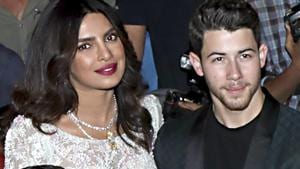 Actor Priyanka Chopra was spotted with husband Nick Jonas on Wednesday night.(PTI) Actor Priyanka Chopra was spotted with husband Nick Jonas on Wednesday night.(PTI)