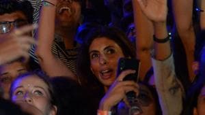 Shweta Bachchan Nanda at the Gully Boy music launch.(Instagram) Shweta Bachchan Nanda at the Gully Boy music launch.(Instagram)