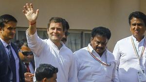 Speaking in Bhubaneswar during The Odisha Dialogue, Gandhi said the decision on the timing of Priyanka’s political debut was taken some years back.(PTI) Speaking in Bhubaneswar during The Odisha Dialogue, Gandhi said the decision on the timing of Priyanka’s political debut was taken some years back.(PTI)