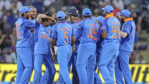 India beat New Zealand by 90 runs to take a 2-0 lead in the five-match ODI series.(AP) India beat New Zealand by 90 runs to take a 2-0 lead in the five-match ODI series.(AP)