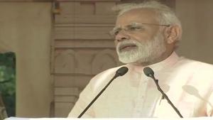 PM Modi making an address in Thrissur, Kerala.(ANI Photo) PM Modi making an address in Thrissur, Kerala.(ANI Photo)