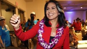 Tulsi Gabbard is not Indian-American, but the community has embraced her as one of its own as she is a Hindu and also because of her efforts to reach out to them. She is also the co-chair of the House India caucus.(AP) Tulsi Gabbard is not Indian-American, but the community has embraced her as one of its own as she is a Hindu and also because of her efforts to reach out to them. She is also the co-chair of the House India caucus.(AP)