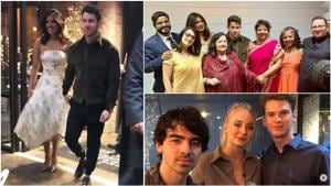 Priyanka Chopra and Nick Jonas at a reception hosted by his parents in Charlotte.(Instagram) Priyanka Chopra and Nick Jonas at a reception hosted by his parents in Charlotte.(Instagram)