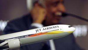 Jet Airways India Ltd. is seeking the approval of shareholders to convert loans into equity as the ailing carrier saddled with $1.1 billion of debt negotiates a rescue deal with its lenders and partner Etihad Airways PJSC.(Reuters File Photo)