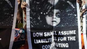 Bhopal gas disaster survivors hold posters during a protest rally in Bhopal.(AFP File Photo) Bhopal gas disaster survivors hold posters during a protest rally in Bhopal.(AFP File Photo)