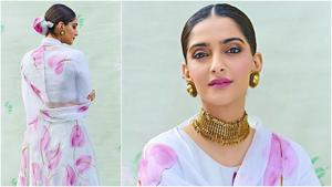 How to wear a floral lehenga — a lesson from Sonam Kapoor. (Instagram) How to wear a floral lehenga — a lesson from Sonam Kapoor. (Instagram)