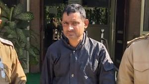 The arrested man Krishan Dutt Tiwari, a driver, lives in west Delhi’s Rajouri Garden with his wife, mother and two sons.(HT Photo) The arrested man Krishan Dutt Tiwari, a driver, lives in west Delhi’s Rajouri Garden with his wife, mother and two sons.(HT Photo)