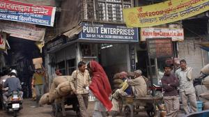 Chemical traders in the Walled City were ordered to shift to the Integrated Freight Complex, Narela.(Anjali Sinha / HT Photo) Chemical traders in the Walled City were ordered to shift to the Integrated Freight Complex, Narela.(Anjali Sinha / HT Photo)
