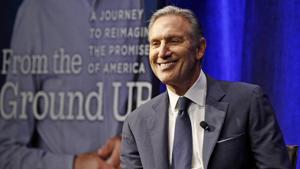 Former Starbucks CEO and Chairman Howard Schultz. Howard Schultz is considering an independent run for the White House.(AP File Photo) Former Starbucks CEO and Chairman Howard Schultz. Howard Schultz is considering an independent run for the White House.(AP File Photo)