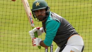 Pakistan's Sarfraz Ahmed during nets.(REUTERS) Pakistan's Sarfraz Ahmed during nets.(REUTERS)
