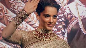 Kangana Ranaut during the music launch of Manikarnika in Mumbai.(PTI) Kangana Ranaut during the music launch of Manikarnika in Mumbai.(PTI)