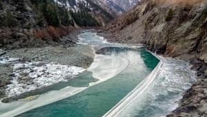 A Pakistani team today visited Jammu and Kashmir to inspect two projects over the River Chenab (File Photo)(PTI) A Pakistani team today visited Jammu and Kashmir to inspect two projects over the River Chenab (File Photo)(PTI)