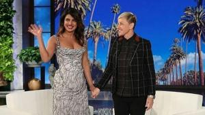 Priyanka Chopra on Ellen’s show. This was her second appearance on the show. Priyanka Chopra on Ellen’s show. This was her second appearance on the show.