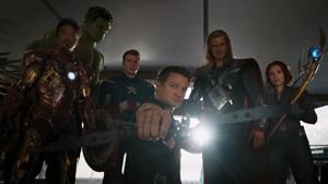 The original Avengers pose for a hero shot. The original Avengers pose for a hero shot.