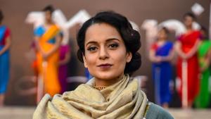 Kangana Ranaut got the first credit as the director of Manikarnika.(PTI) Kangana Ranaut got the first credit as the director of Manikarnika.(PTI)