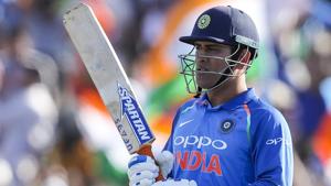 MS Dhoni of India reacts during the second one day international between India and New Zealand at Blake Park in Tauranga.(AP) MS Dhoni of India reacts during the second one day international between India and New Zealand at Blake Park in Tauranga.(AP)