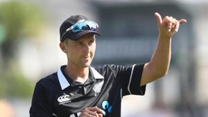 Trent Boult of New Zealand after taking five wickets during game four of the One Day International series between New Zealand and India at Seddon Park on January 31, 2019 in Hamilton, New Zealand.(Getty Images) Trent Boult of New Zealand after taking five wickets during game four of the One Day International series between New Zealand and India at Seddon Park on January 31, 2019 in Hamilton, New Zealand.(Getty Images)