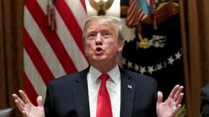 President Donald Trump has plenty of detractors, but for spokeswoman Sarah Sanders, he has support from above.(REUTERS) President Donald Trump has plenty of detractors, but for spokeswoman Sarah Sanders, he has support from above.(REUTERS)