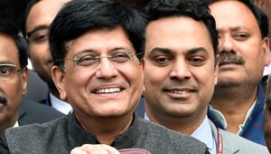 Finance minister Piyush Goyal announced income tax exemption limit to Rs 5,00,000 rupees for individuals, while announcing more deductions such as interest on home and education loans.(Ajay Agarwal/HT Photo)