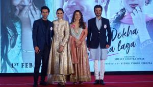 Rajkummar Rao, Sonam Kapoor, Juhi Chawla and Anil Kapoor during the press conference of their upcoming film Ek Ladki Ko Dekha Toh Aisa Laga in Mumbai on Jan 28, 2019.(IANS) Rajkummar Rao, Sonam Kapoor, Juhi Chawla and Anil Kapoor during the press conference of their upcoming film Ek Ladki Ko Dekha Toh Aisa Laga in Mumbai on Jan 28, 2019.(IANS)