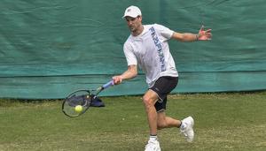Italy's tennis player Andreas Seppi trains at the South Club in Kolkata.(PTI) Italy's tennis player Andreas Seppi trains at the South Club in Kolkata.(PTI)