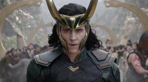 Tom Hiddleston as Loki in a still from Thor: Ragnarok. Tom Hiddleston as Loki in a still from Thor: Ragnarok.