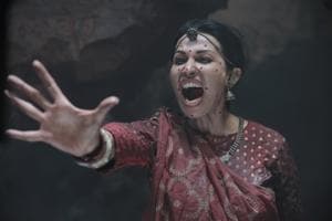 Flora Saini played the ghost in the Rajkummar Rao-starrer Stree. “I had no lines to memorise, so I could enjoy the experience of being a horror film buff on a horror film set,” she says. “But throughout my shooting time, I was suspended in mid-air. We would shoot all night, so I was hanging there all night, wearing a harness over my sari that really started to hurt my ribcage.” Flora Saini played the ghost in the Rajkummar Rao-starrer Stree. “I had no lines to memorise, so I could enjoy the experience of being a horror film buff on a horror film set,” she says. “But throughout my shooting time, I was suspended in mid-air. We would shoot all night, so I was hanging there all night, wearing a harness over my sari that really started to hurt my ribcage.”