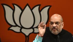 BJP chief Amit Shah will be addressing booth workers during his visit to Dehradun(Mohd Zakir/HT PHOTO) BJP chief Amit Shah will be addressing booth workers during his visit to Dehradun(Mohd Zakir/HT PHOTO)
