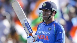 MS Dhoni reacts during the second one day international between India and New Zealand.(AP) MS Dhoni reacts during the second one day international between India and New Zealand.(AP)