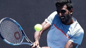 File image of Prajnesh Gunneswaran.(Reuters) File image of Prajnesh Gunneswaran.(Reuters)