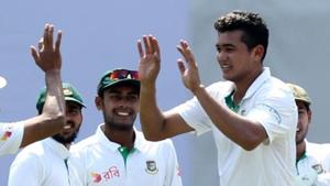File image of Bangladesh cricketer Taskin Ahmed celebrating the fall of a wicket.(BCCI Image) File image of Bangladesh cricketer Taskin Ahmed celebrating the fall of a wicket.(BCCI Image)