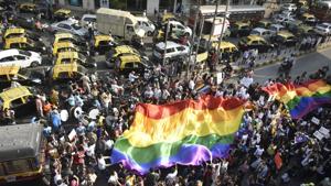 Mumbaiites came out in pride colours and marched on February 2.(Kunal Patil/HT Photo) Mumbaiites came out in pride colours and marched on February 2.(Kunal Patil/HT Photo)