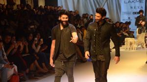 Actor Aditya Roy Kapur walks the ramp to showcase the creations of fashion designer Kunal Rawal at the Lakme Fashion Week (LFW) Summer/Resort 2019 in Mumbai.(IANS) Actor Aditya Roy Kapur walks the ramp to showcase the creations of fashion designer Kunal Rawal at the Lakme Fashion Week (LFW) Summer/Resort 2019 in Mumbai.(IANS)