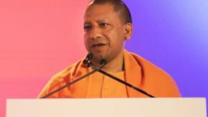 Uttar Pradesh Chief Minister Yogi Adityanath was forced to address two election rallies in Bengal on phone on Sunday after Mamata Banerjee’s government denied permission for his helicopter to land.(ANI) Uttar Pradesh Chief Minister Yogi Adityanath was forced to address two election rallies in Bengal on phone on Sunday after Mamata Banerjee’s government denied permission for his helicopter to land.(ANI)