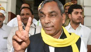 Lucknow: Suheldev Bhartiya Samaj Party (SBSP) leader and NDA partner Om Prakash Rajbhar(PTI) Lucknow: Suheldev Bhartiya Samaj Party (SBSP) leader and NDA partner Om Prakash Rajbhar(PTI)