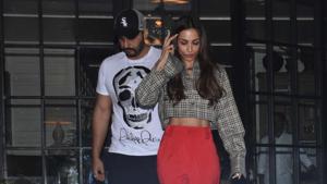 Arjun Kapoor and Malaika Arora spotted in Mumbai.(Varinder Chawla) Arjun Kapoor and Malaika Arora spotted in Mumbai.(Varinder Chawla)