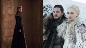 Cersei, Jon Snow, Daenerys in Game of Thrones season 8. Cersei, Jon Snow, Daenerys in Game of Thrones season 8.