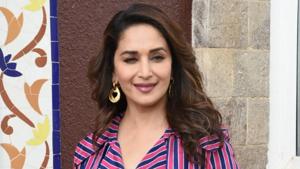 Madhuri Dixit is promoting her movie Total Dhamaal.(Varinder Chawla) Madhuri Dixit is promoting her movie Total Dhamaal.(Varinder Chawla)
