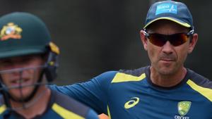 File photo of Australia’s coach Justin Langer.(AFP) File photo of Australia’s coach Justin Langer.(AFP)