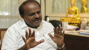 The absence of Congress MLAs has prompted the opposition BJP to claim that the Kumaraswamy-led Congress-Janata Dal (United) coalition government lacked majority.(AP/File Photo) The absence of Congress MLAs has prompted the opposition BJP to claim that the Kumaraswamy-led Congress-Janata Dal (United) coalition government lacked majority.(AP/File Photo)
