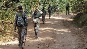 On November 11, 2018, nine Maoists were killed in an encounter in Sukma district of the state. Two jawans of district reserve guard were also killed in the encounter.(PTI/Picture for representation) On November 11, 2018, nine Maoists were killed in an encounter in Sukma district of the state. Two jawans of district reserve guard were also killed in the encounter.(PTI/Picture for representation)
