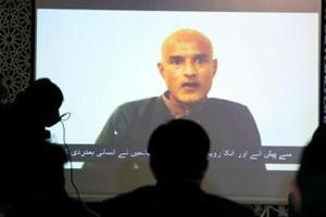 Former Indian navy officer Kulbhushan Jadhav is seen on a screen during a news conference at the Ministry of Foreign Affairs in Islamabad, Pakistan December 25, 2017.(Reuters) Former Indian navy officer Kulbhushan Jadhav is seen on a screen during a news conference at the Ministry of Foreign Affairs in Islamabad, Pakistan December 25, 2017.(Reuters)