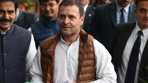 This will be Rahul Gandhi’s first visit to the state after the Congress formed the government in Madhya Pradesh in December last year after a gap of 15 years.(Raj K Raj/HT Photo) This will be Rahul Gandhi’s first visit to the state after the Congress formed the government in Madhya Pradesh in December last year after a gap of 15 years.(Raj K Raj/HT Photo)