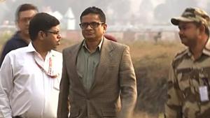 Kolkata Police Commissioner Rajeev Kumar in Shillong.(ANI) Kolkata Police Commissioner Rajeev Kumar in Shillong.(ANI)