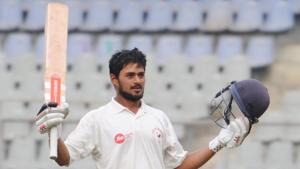 Priyank Panchal in action for India A against England Lions.(Hindustan Times) Priyank Panchal in action for India A against England Lions.(Hindustan Times)