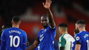 Cardiff City's Sol Bamba celebrates after the match(REUTERS) Cardiff City's Sol Bamba celebrates after the match(REUTERS)