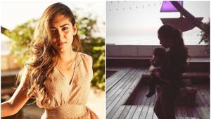 Mira Rajput shared a fresh picture with son Zain. See it here.(Instagram) Mira Rajput shared a fresh picture with son Zain. See it here.(Instagram)
