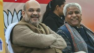 BJP President Amit Shah will address party workers in Punjab’s Amritsar on Feb 24.(PTI) BJP President Amit Shah will address party workers in Punjab’s Amritsar on Feb 24.(PTI)